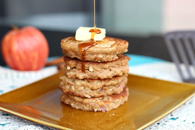 Sugar-free apple pancakes