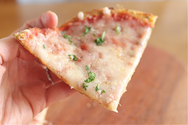 Low carb dairy-free pizza crust