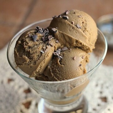 Chocolate avocado ice cream