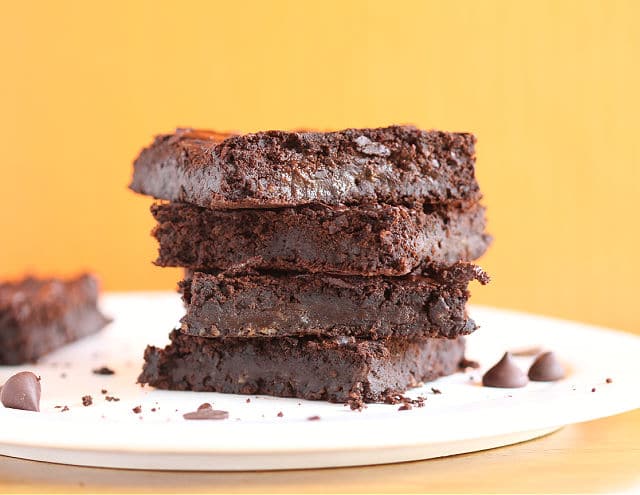 Healthy vegan black bean brownies recipe