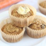Oat flour carrot cake muffin recipe