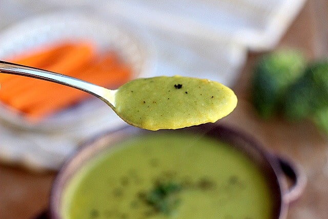 Healthier Low Carb Cheesy Broccoli Soup (GF, Nut-Free) 2