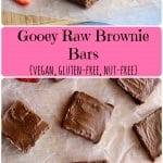 Raw Brownie Bars Pinterest