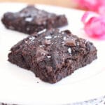 Healthy brownies made with prunes in place of fat