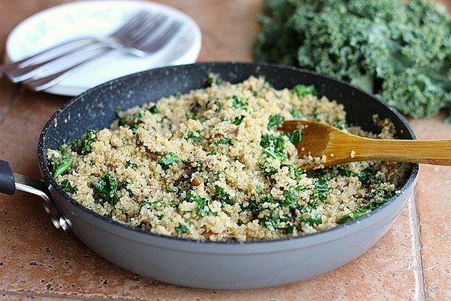 Easy Kale Fried Quinoa (Vegan, Primal) 6
