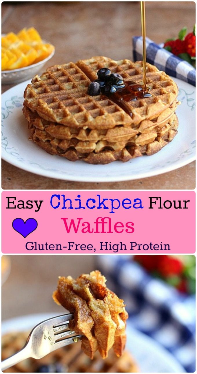 Easy Chickpea Flour Waffles (GlutenFree) Oatmeal with a Fork
