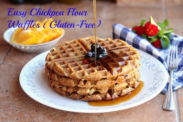 Easy Chickpea Flour Waffles (Gluten-Free)