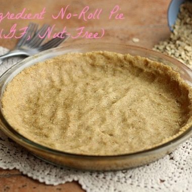 Pie crust made with oat flour.