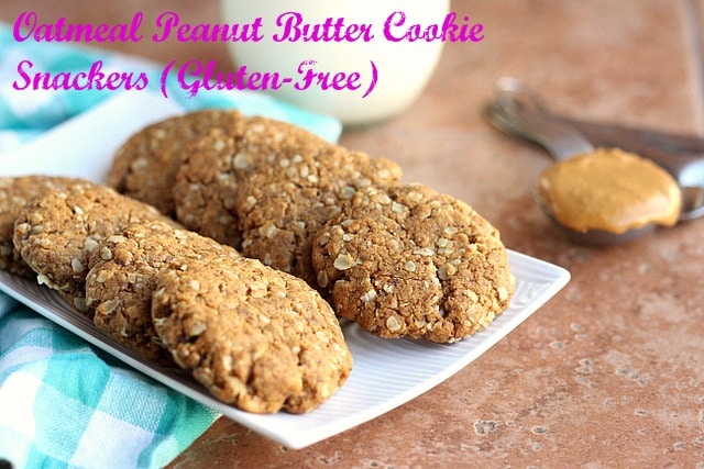 Oatmeal Peanut Butter Cookie Snackers (Gluten-Free)