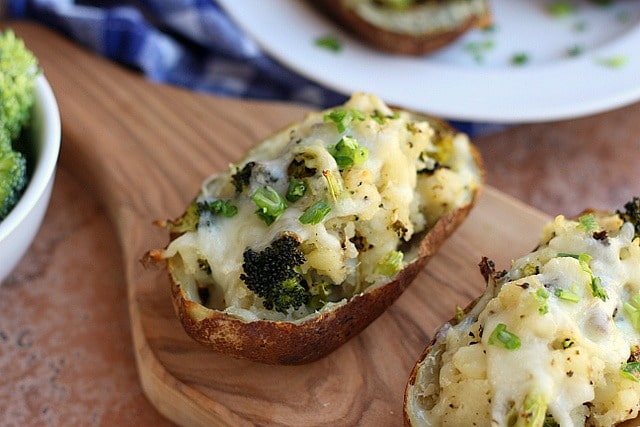 Roasted Broccoli and White Cheddar Twice-Baked Potatoes (Gluten-Free) 3
