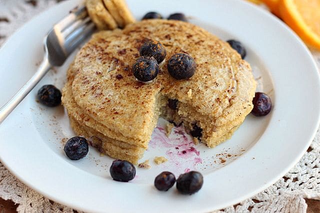 Blueberry Oat Bran Pancakes for One--Video 3