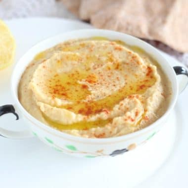 Hummus recipe made without tahini