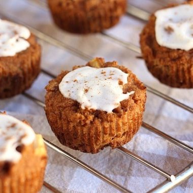Coconut flour apple muffins