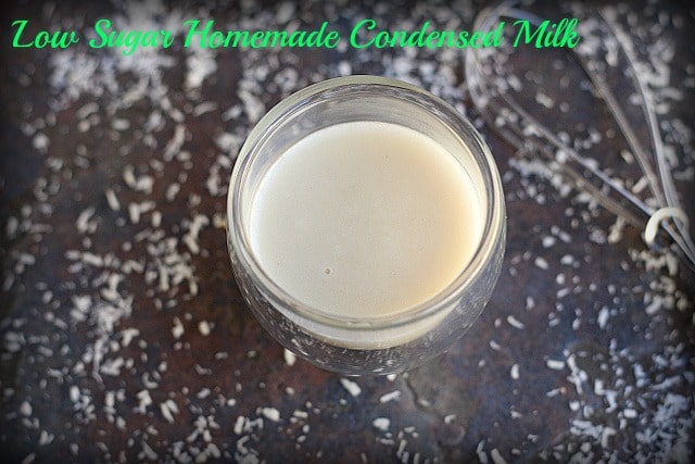 Low Sugar Homemade Condensed Milk