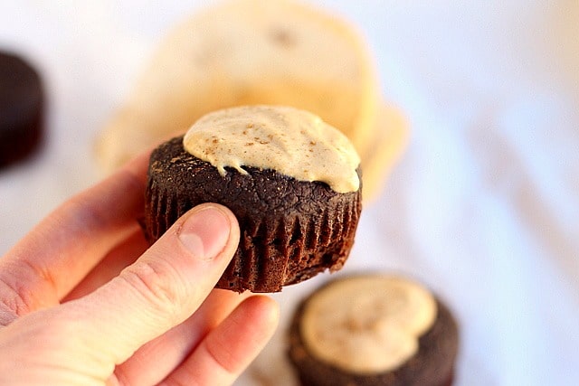 Black Bean Cupcakes with Sugar-Free Peanut Butter Frosting 2