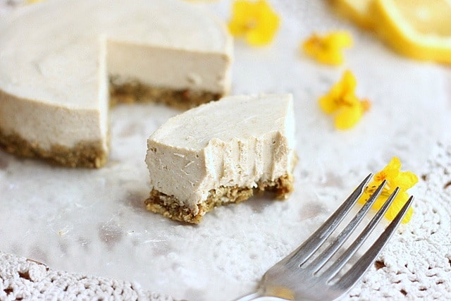 Nut-free, soy-free vegan cheesecake