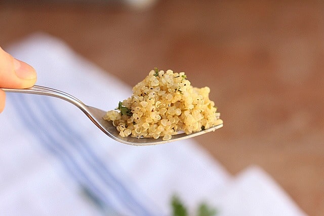 Lemon herb quinoa recipe with thyme