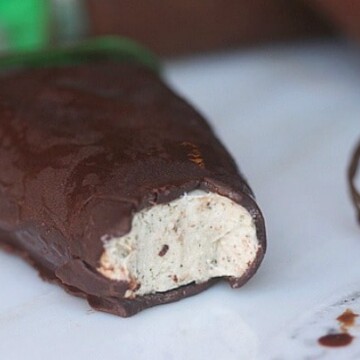 Healthy chocolate-covered ice cream bar recipe
