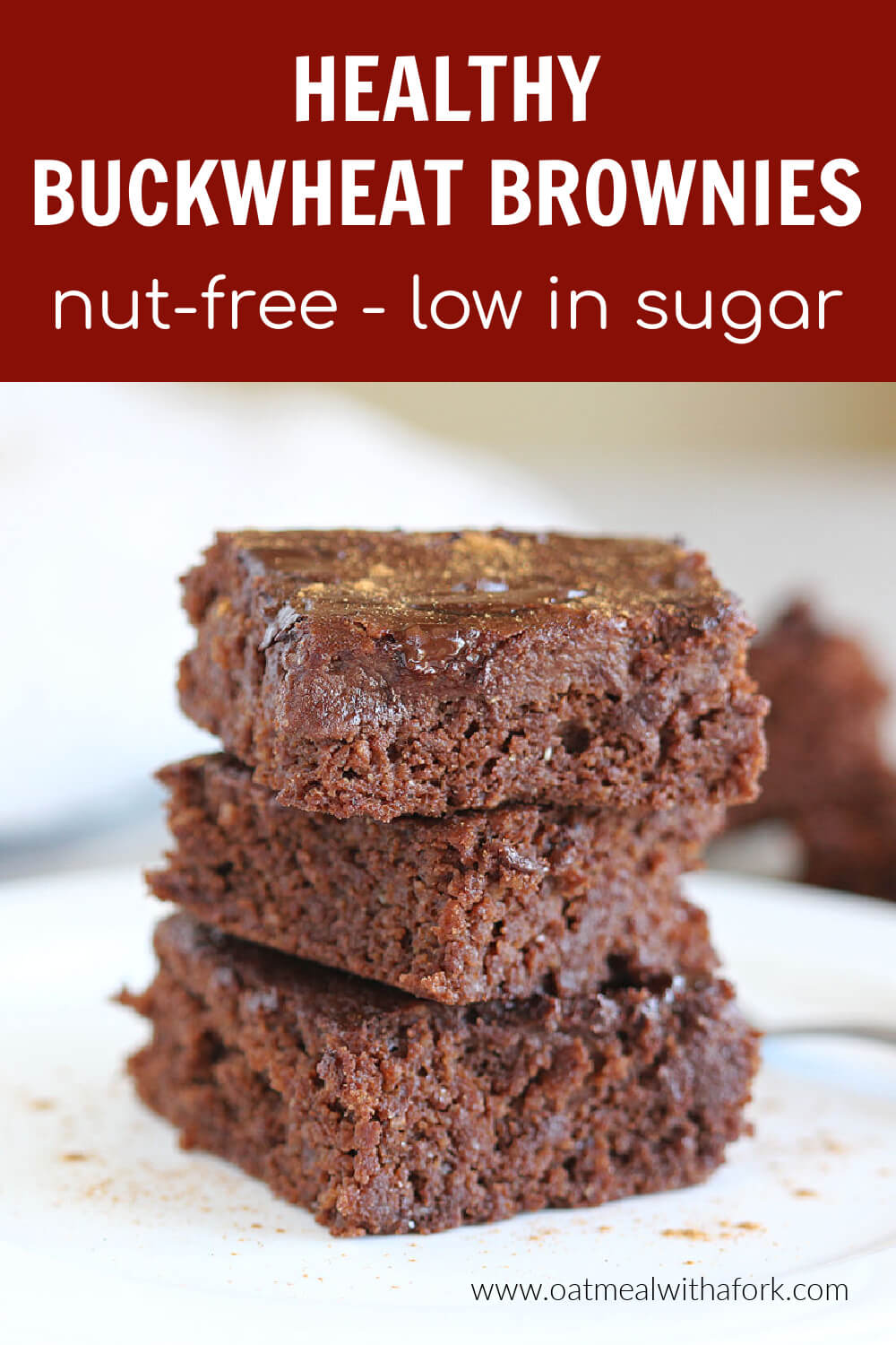 Healthy Buckwheat Brownies Oatmeal with a Fork