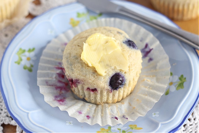 Gluten-free berry muffins that are low in sugar