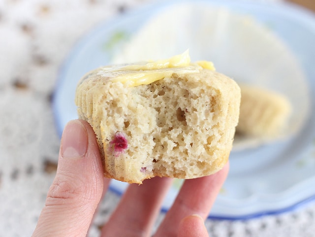 Fluffy texture of low sugar, gluten-free muffin