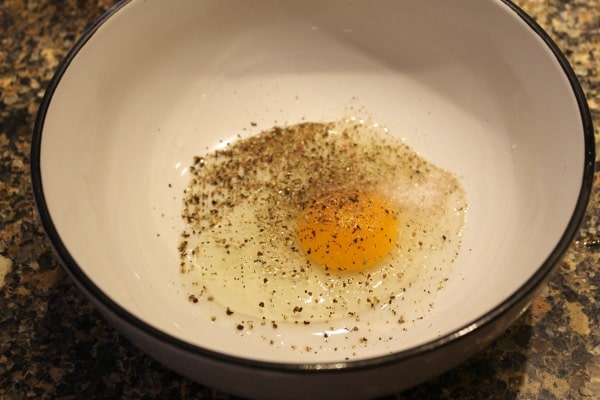 Egg in a bowl