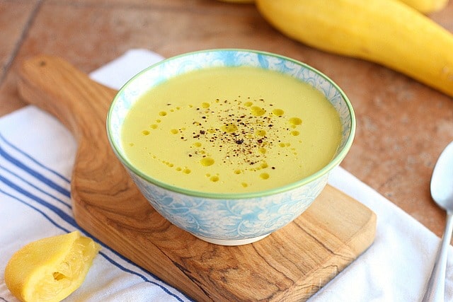 Lemon Thyme Summer Squash Soup