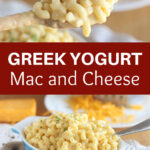 Greek yogurt mac and cheese pin image