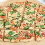 Thin crust pizza squares