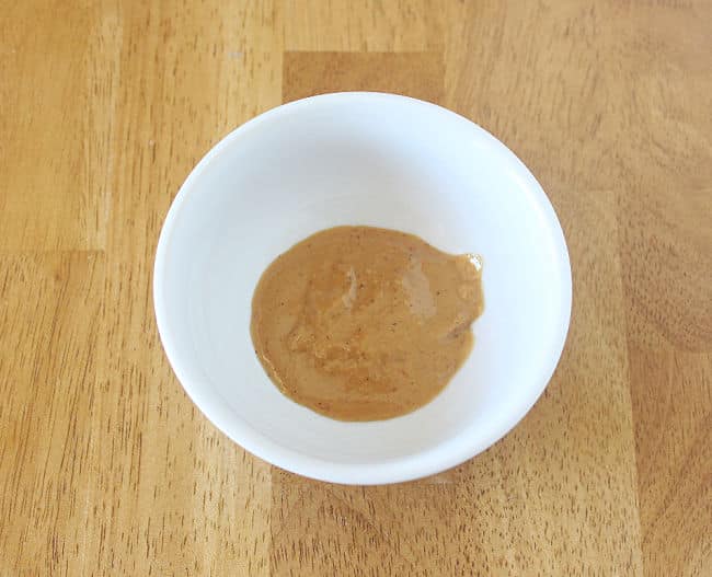 Peanut butter in a bowl.