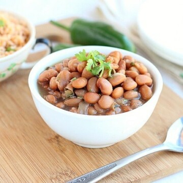 Pinto beans made in a pressure cooker