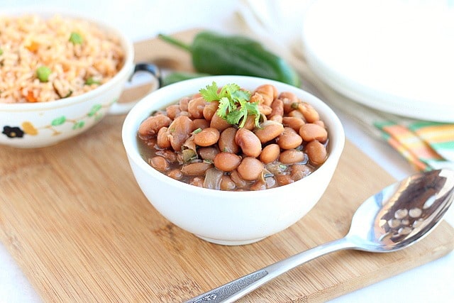 Pinto beans made in a pressure cooker