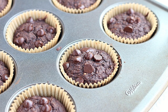 Chocolate muffins without refined sugar