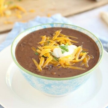 Healthy black bean soup