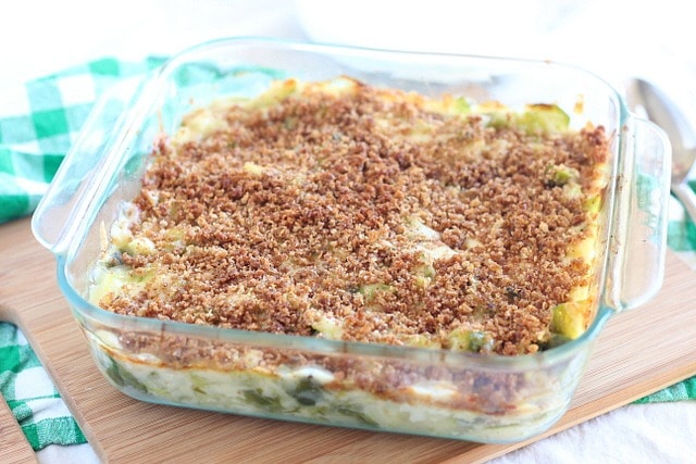 Easy Thanksgiving Brussels sprouts gratin