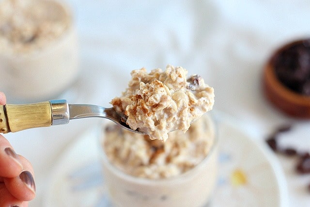 Easy overnight oatmeal with coconut milk