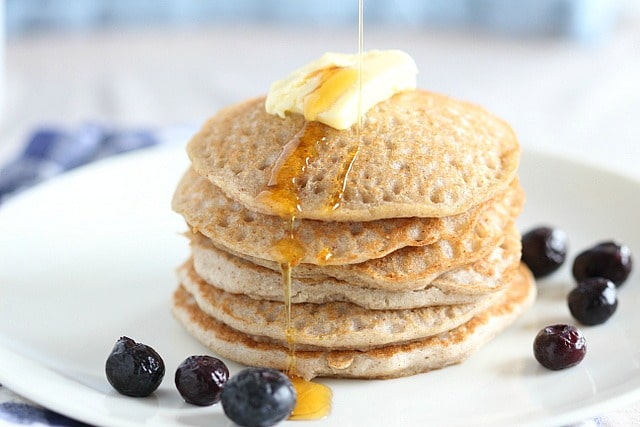 Oil-free buckwheat pancakes