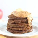 Healthy teff and honey pancakes
