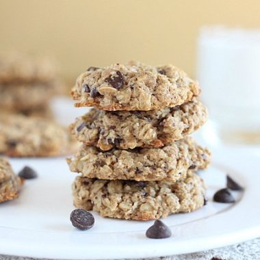 Vegan chocolate chip cookies with buckwheat flour