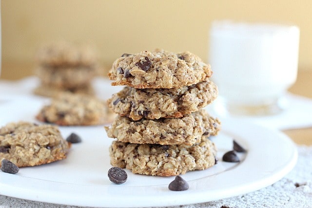 Vegan chocolate chip cookies with buckwheat flour