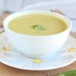 Summer squash basil soup in the Instant Pot