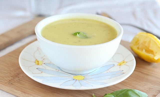 Creamy summer squash basil soup recipe