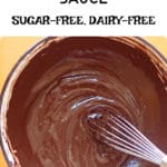 Healthy Homemade Chocolate Sauce pin image