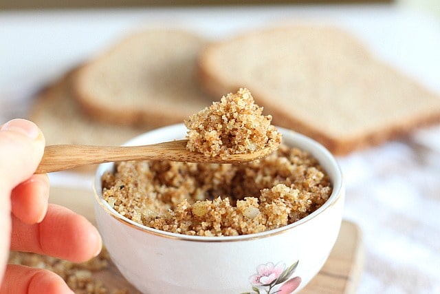 Breadcrumbs made from scratch with parmesan seasoning