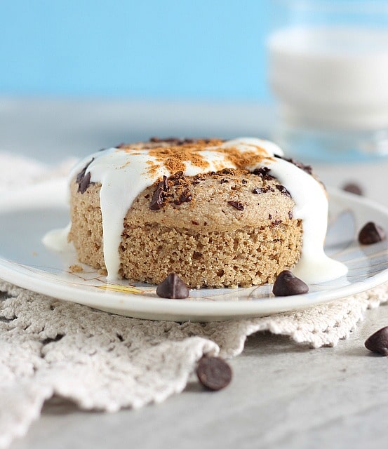 Buckwheat flour vanilla cake with chocolate chips