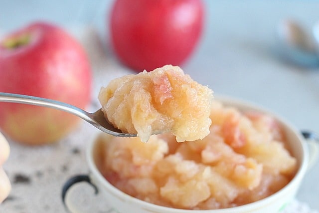 No sugar homemade applesauce made in a pressure cooker