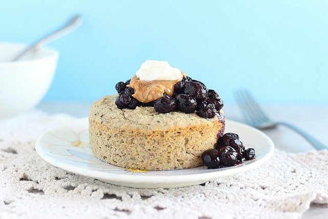 High protein muffin made with buckwheat flour