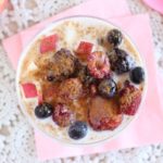 Chocolate-free berry yogurt snack