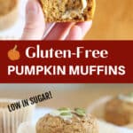 Pumpkin muffin Pinterest image pin