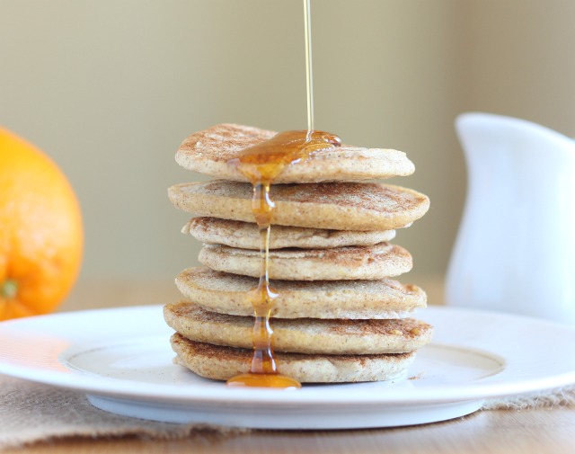 Candida-friendly pancakes made with buckwheat and millet